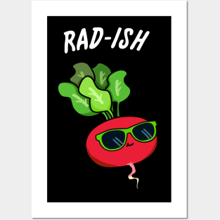 Rad-ish Cute Radish Pun. Posters and Art